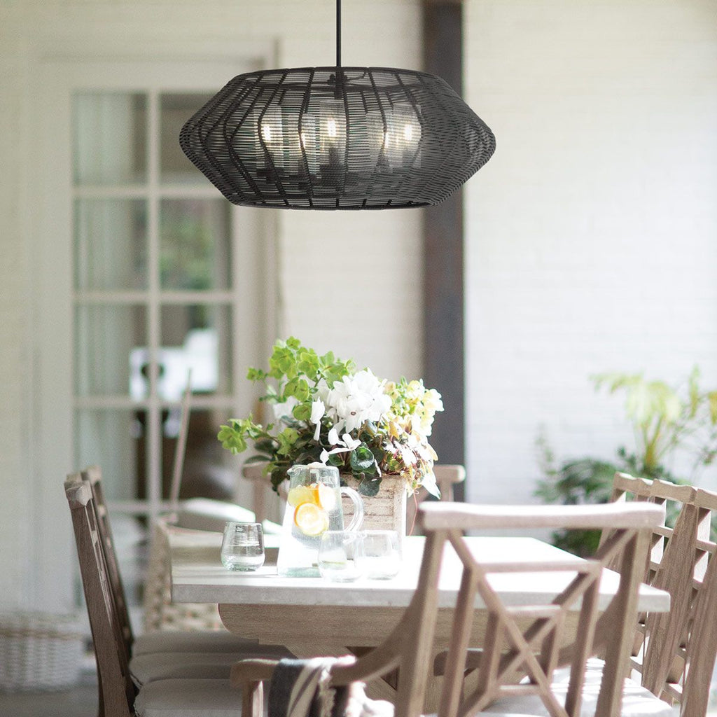 QN-LUCA-5P-M-BK-BK Luca 5 Light Duo-Mount Pendant Black