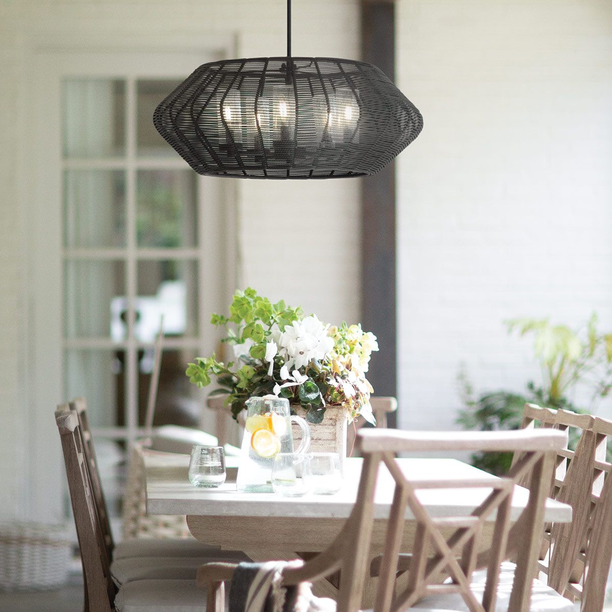 QN-LUCA-5P-M-BK-BK Luca 5 Light Duo-Mount Pendant Black