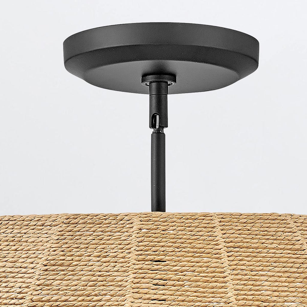 QN-LUCA-5P-M-BK-CAM Luca 5 Light Duo-Mount Pendant Black/Camel