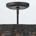 QN-LUCA-P-S-BK-BK Luca 3 Light Duo-Mount Pendant Black