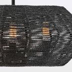 QN-LUCA-P-S-BK-BK Luca 3 Light Duo-Mount Pendant Black