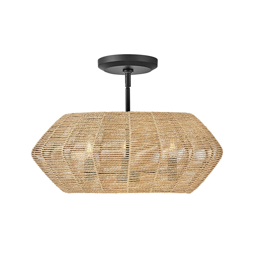 QN-LUCA-P-S-BK-CAM Luca 3 Light Duo-Mount Pendant Black/Camel