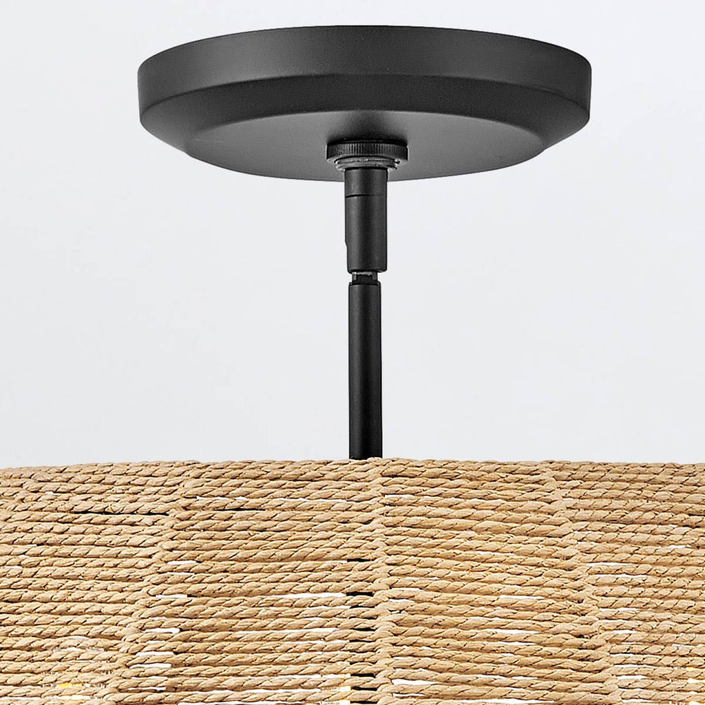 QN-LUCA-P-S-BK-CAM Luca 3 Light Duo-Mount Pendant Black/Camel