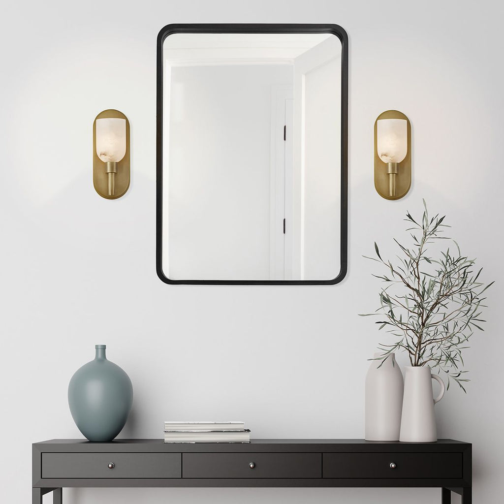 QN-LUCIAN1-VBS-AR Lucian 1 Light Wall Light Vintage Brass