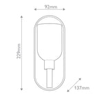 QN-LUCIAN1-VBS-AR Lucian 1 Light Wall Light Vintage Brass