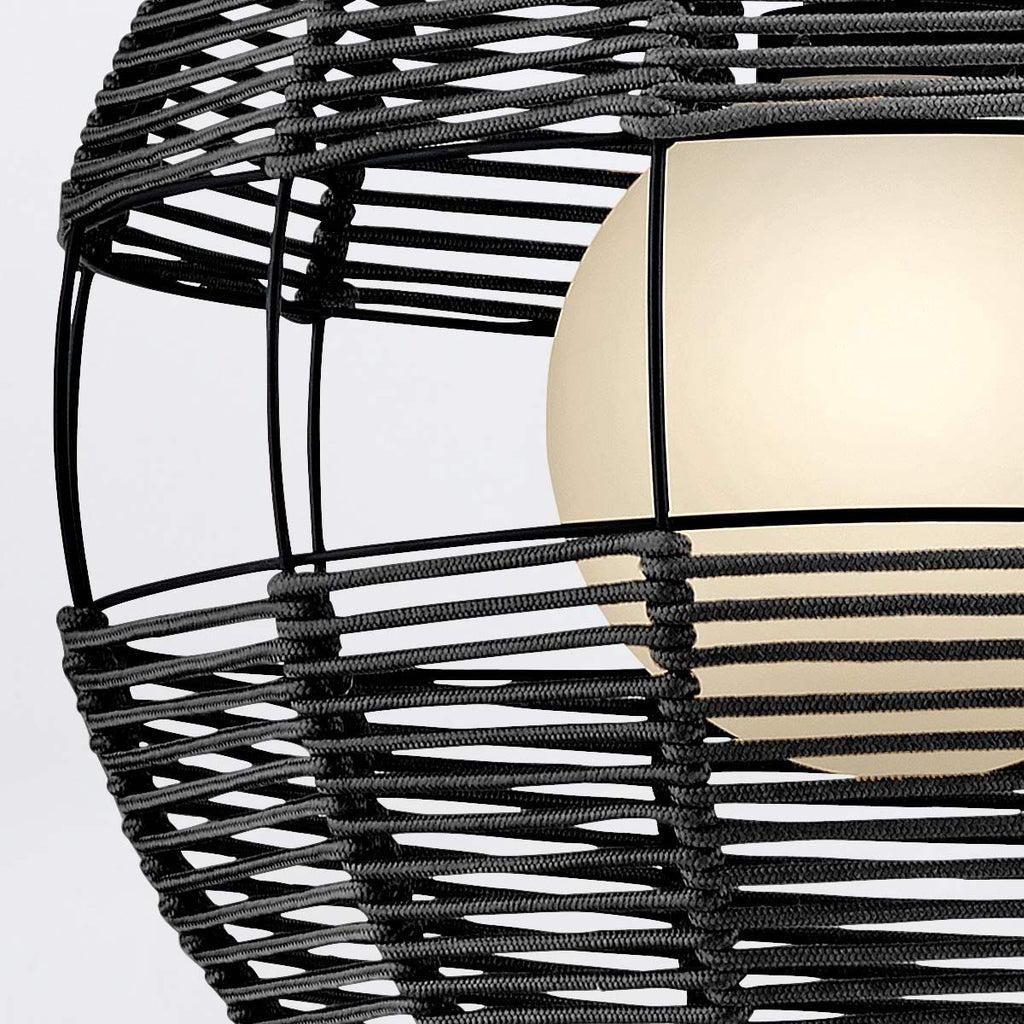 QN-MADDOX-P-M-BK-BK Maddox 1 Light Medium Outdoor Pendant Black