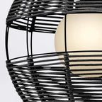 QN-MADDOX-P-M-BK-BK Maddox 1 Light Medium Outdoor Pendant Black