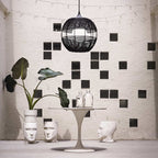 QN-MADDOX-P-M-BK-BK Maddox 1 Light Medium Outdoor Pendant Black