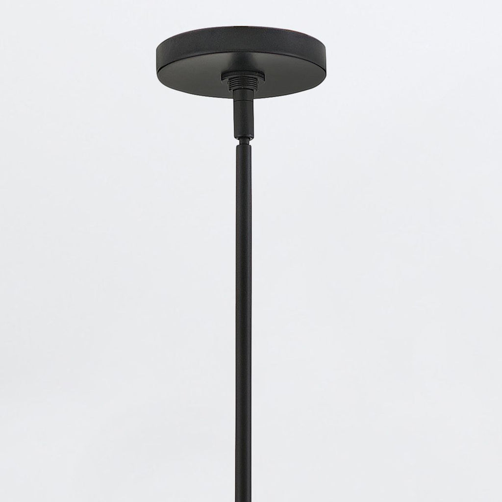 QN-MADDOX-P-M-BK-CAM Maddox 1 Light Medium Outdoor Pendant Black/Camel