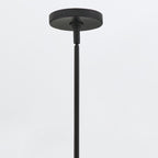 QN-MADDOX-P-M-BK-CAM Maddox 1 Light Medium Outdoor Pendant Black/Camel