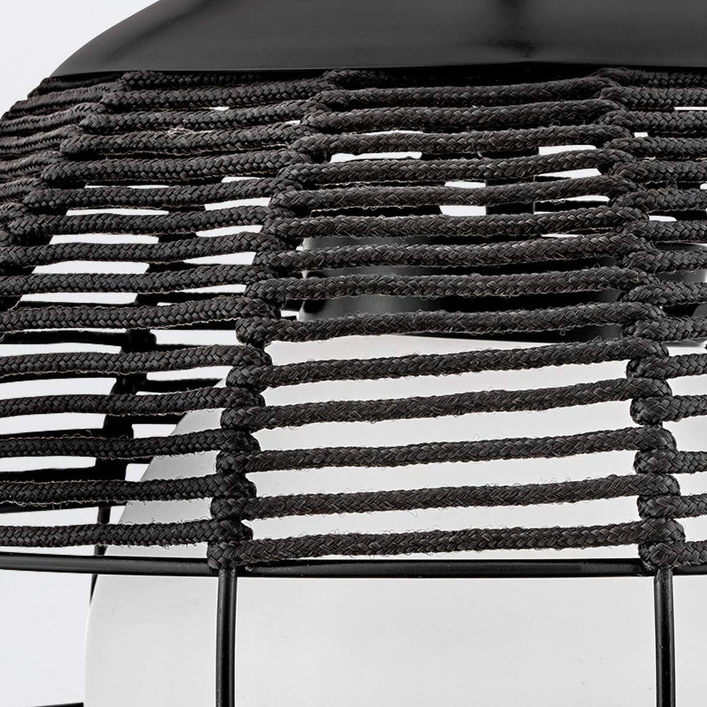 QN-MADDOX-P-S-BK-BK Maddox 1 Light Small Outdoor Pendant Black