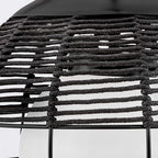 QN-MADDOX-P-S-BK-BK Maddox 1 Light Small Outdoor Pendant Black