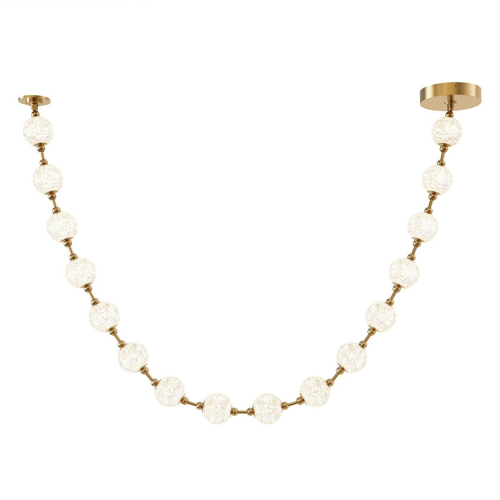 QN-MARNI-16P-292-NBR Marni 16 Head LED Pendant Natural Brass