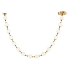 QN-MARNI-16P-292-NBR Marni 16 Head LED Pendant Natural Brass