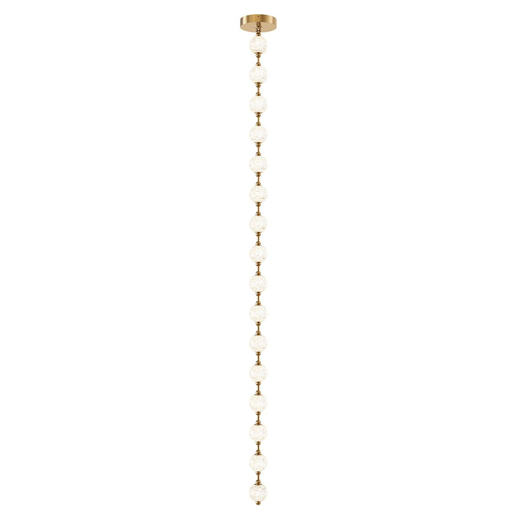 QN-MARNI-16P-292-NBR Marni 16 Head LED Pendant Natural Brass