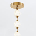 QN-MARNI-16P-292-NBR Marni 16 Head LED Pendant Natural Brass
