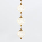 QN-MARNI-16P-292-NBR Marni 16 Head LED Pendant Natural Brass