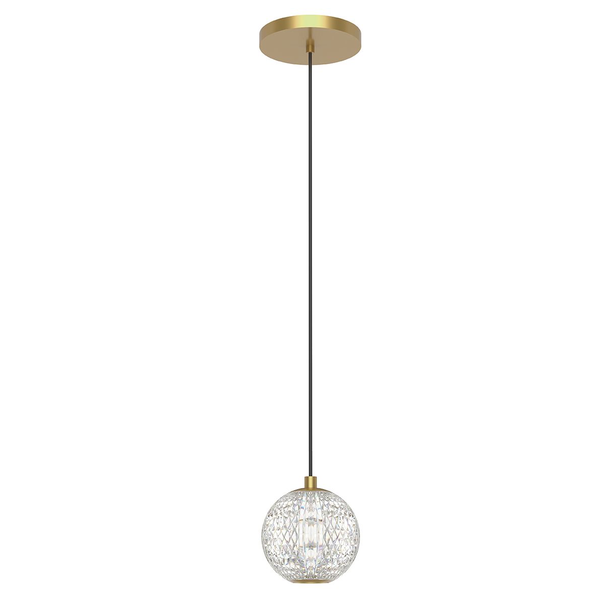 QN-MARNI-1P-NBR Marni Mini LED Pendant Natural Brass