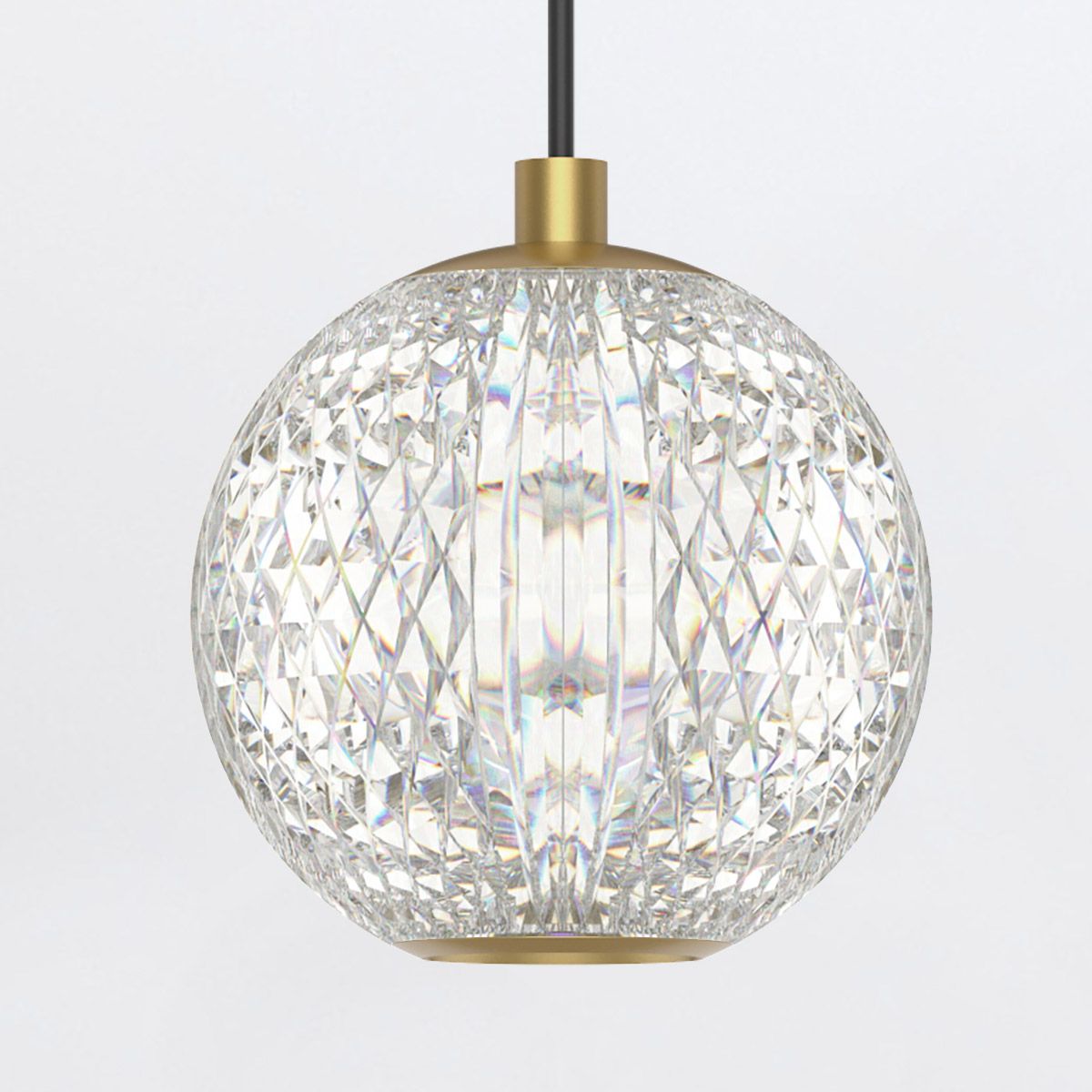QN-MARNI-1P-NBR Marni Mini LED Pendant Natural Brass