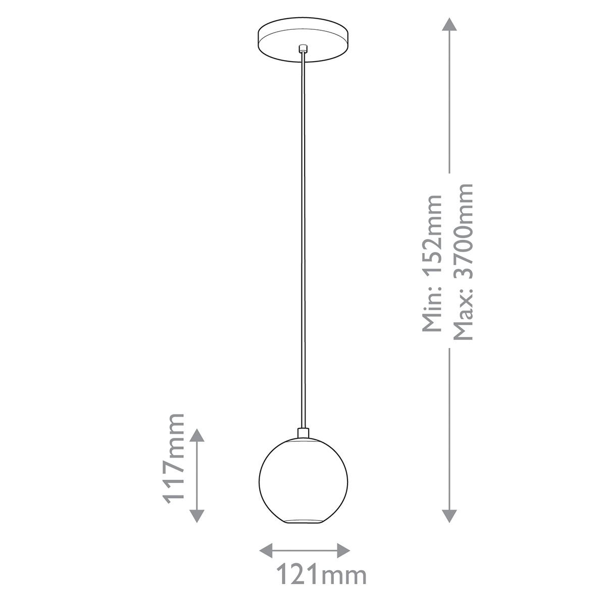 QN-MARNI-1P-NBR Marni Mini LED Pendant Natural Brass