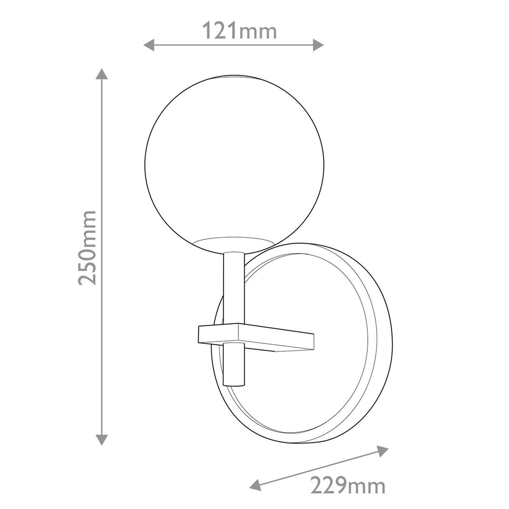QN-MARNI-1WB-NBR Marni LED Wall Light Natural Brass