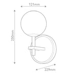 QN-MARNI-1WB-NBR Marni LED Wall Light Natural Brass