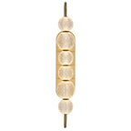 QN-MARNI-6WB-NBR Marni 6 Head LED Wall Light Natural Brass