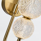 QN-MARNI-6WB-NBR Marni 6 Head LED Wall Light Natural Brass
