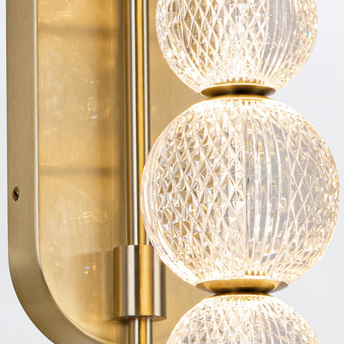 QN-MARNI-6WB-NBR Marni 6 Head LED Wall Light Natural Brass