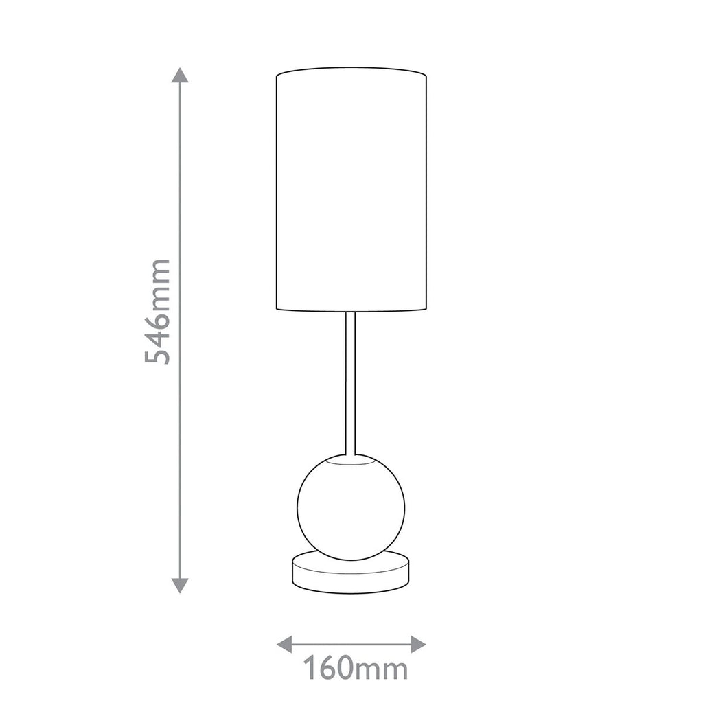 QN-MARNI-TL-M-NBR Marni Medium LED Table Lamp Natural Brass