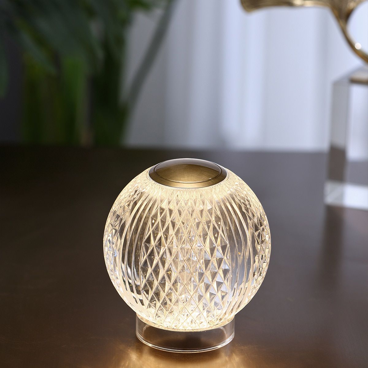 QN-MARNI-TL-S-NBR Marni Small LED Table Lamp Natural Brass