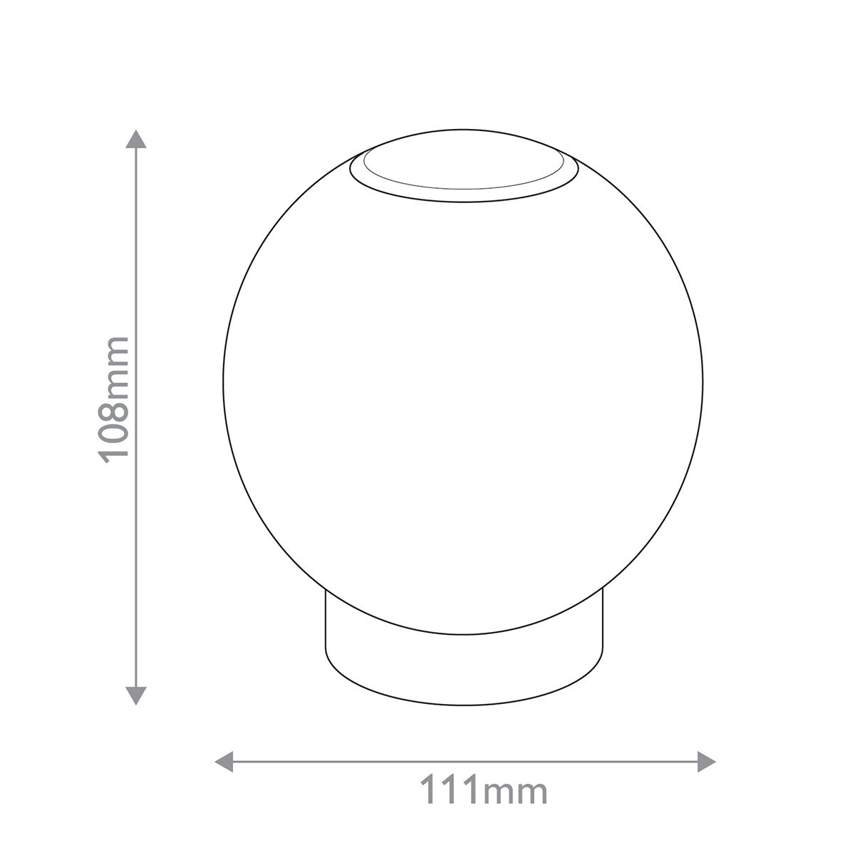QN-MARNI-TL-S-NBR Marni Small LED Table Lamp Natural Brass