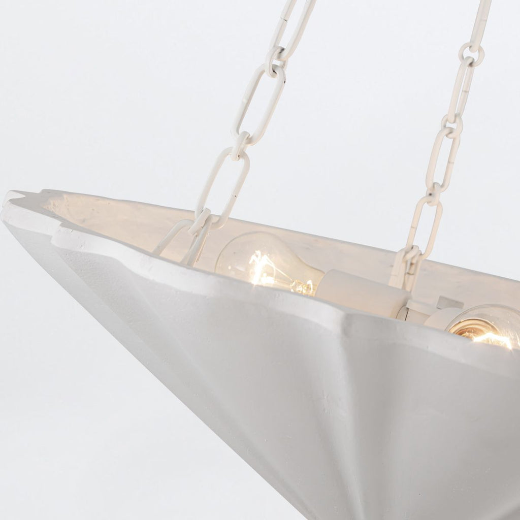 QN-MARTINE-P-WHT Martine 3 Light Pendant Antique White