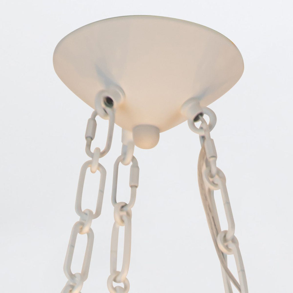 QN-MARTINE-P-WHT Martine 3 Light Pendant Antique White