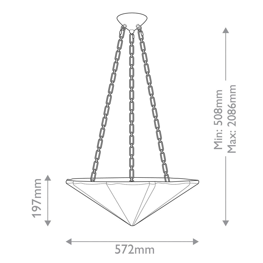 QN-MARTINE-P-WHT Martine 3 Light Pendant Antique White