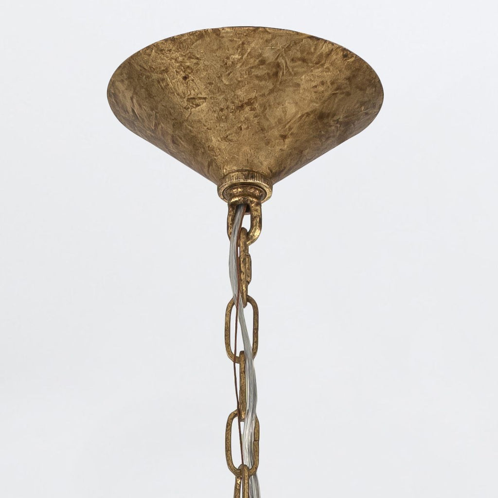 QN-MERIDIAN-3P-DG Meridian 3 Light Pendant Distressed Gold / Smoked Glass