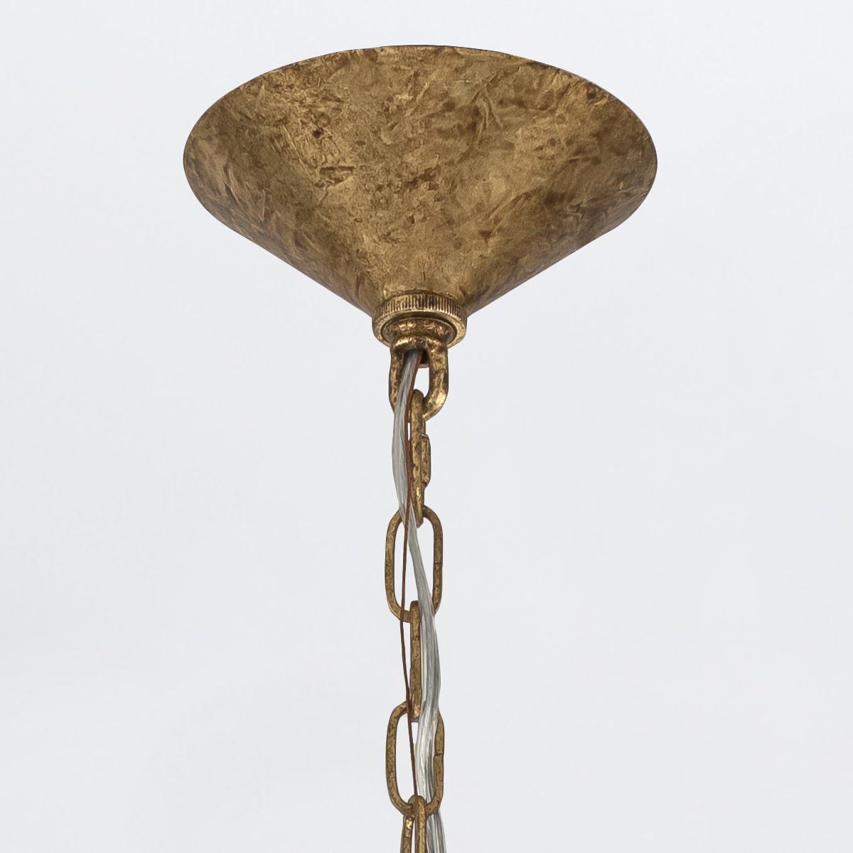 QN-MERIDIAN-3P-DG Meridian 3 Light Pendant Distressed Gold / Smoked Glass