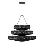 QN-OPHELIA-13P-BK-BK Ophelia 13 Light Multi-Tier Chandelier Black