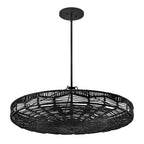 QN-OPHELIA-6P-BK-BK Ophelia 6 Light Duo Mount Pendant Black