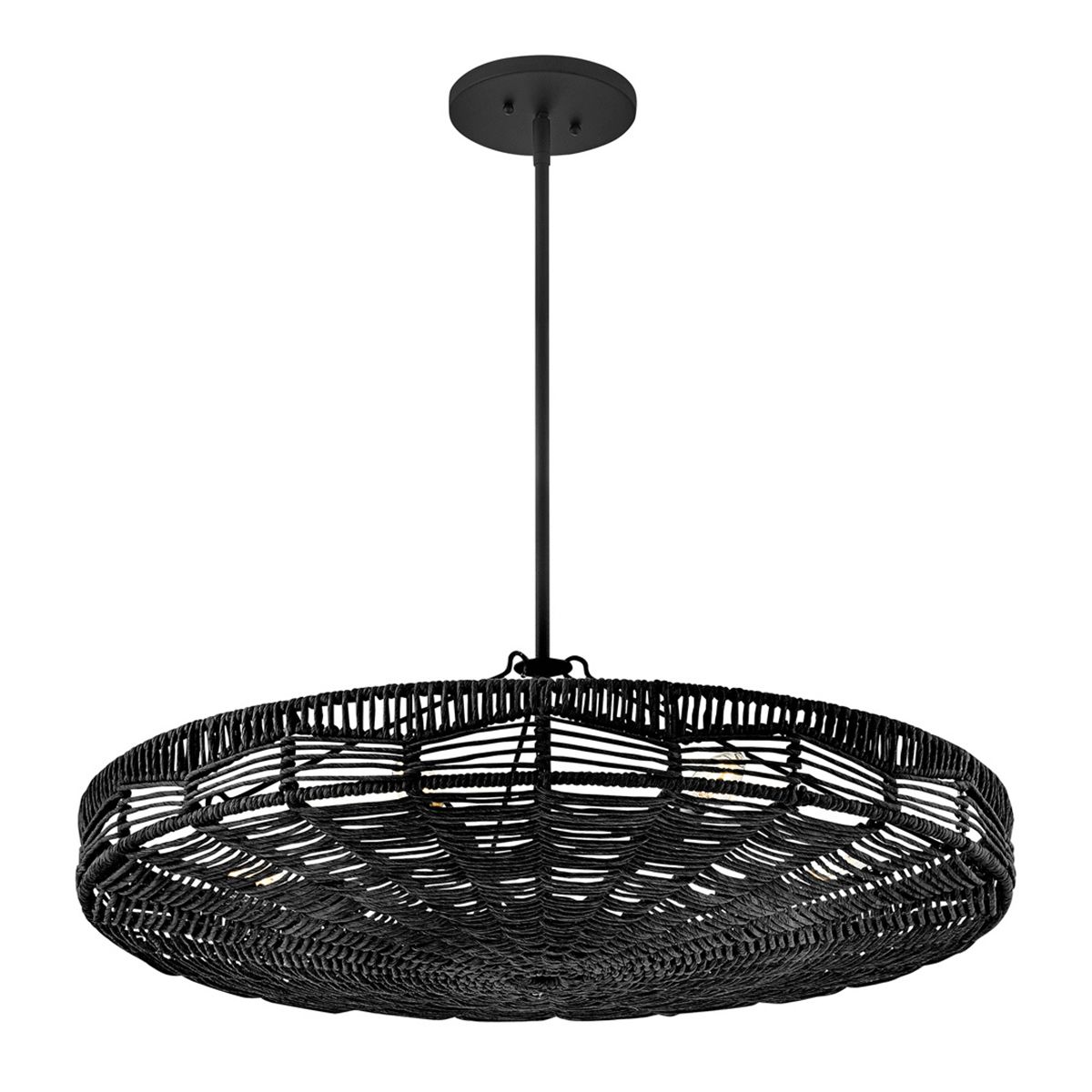 QN-OPHELIA-6P-BK-BK Ophelia 6 Light Duo Mount Pendant Black