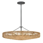 QN-OPHELIA-6P-BK-CAM Ophelia 6 Light Duo Mount Pendant Black/Camel