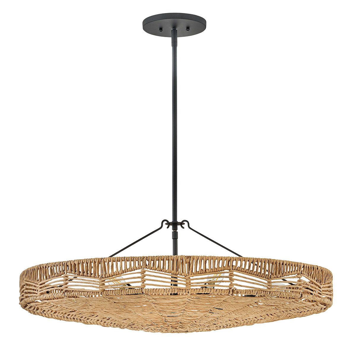 QN-OPHELIA-6P-BK-CAM Ophelia 6 Light Duo Mount Pendant Black/Camel