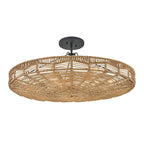 QN-OPHELIA-6P-BK-CAM Ophelia 6 Light Duo Mount Pendant Black/Camel