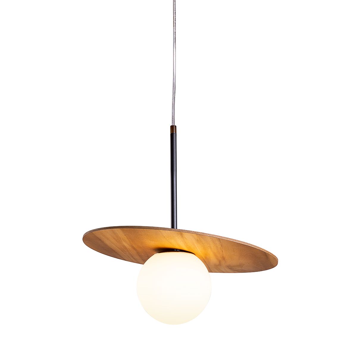 QN-ORBIT-P-M-TEAK Orbit Pendant Light Teak