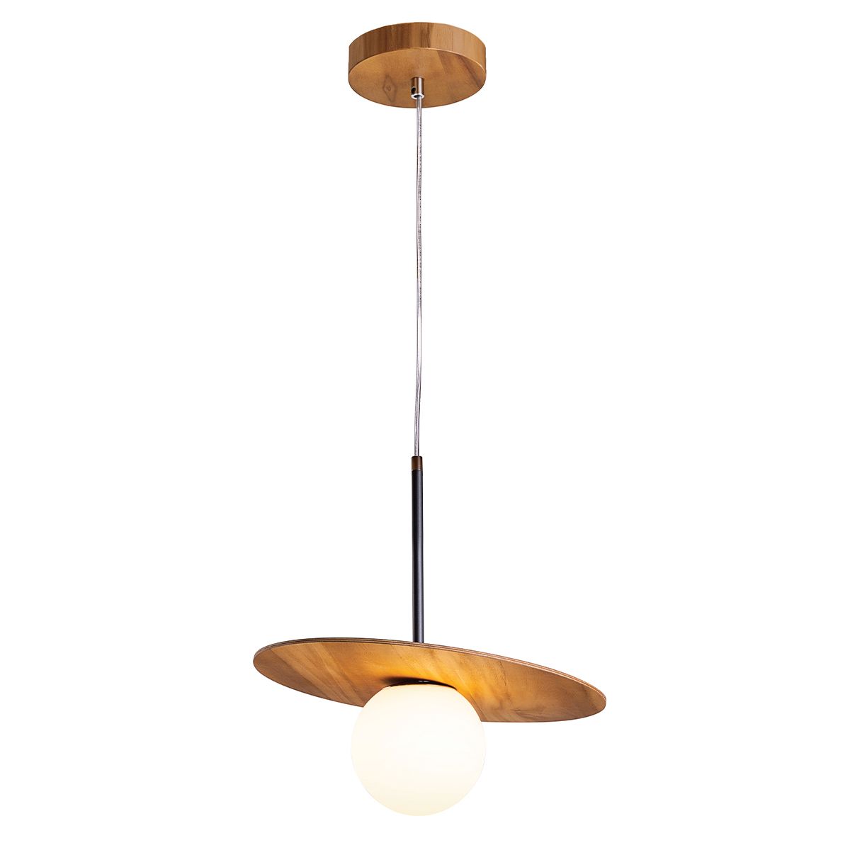 QN-ORBIT-P-M-TEAK Orbit Pendant Light Teak