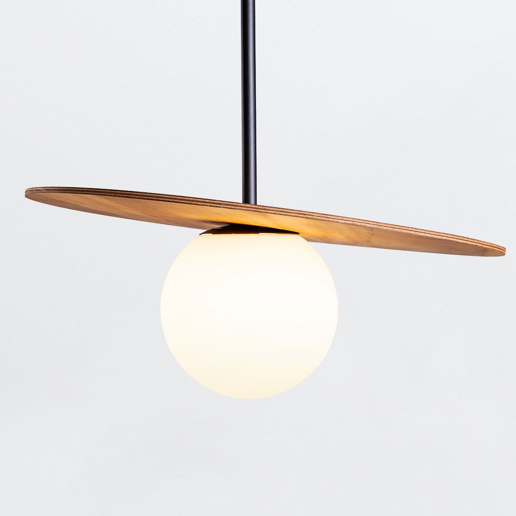 QN-ORBIT-P-M-TEAK Orbit Pendant Light Teak