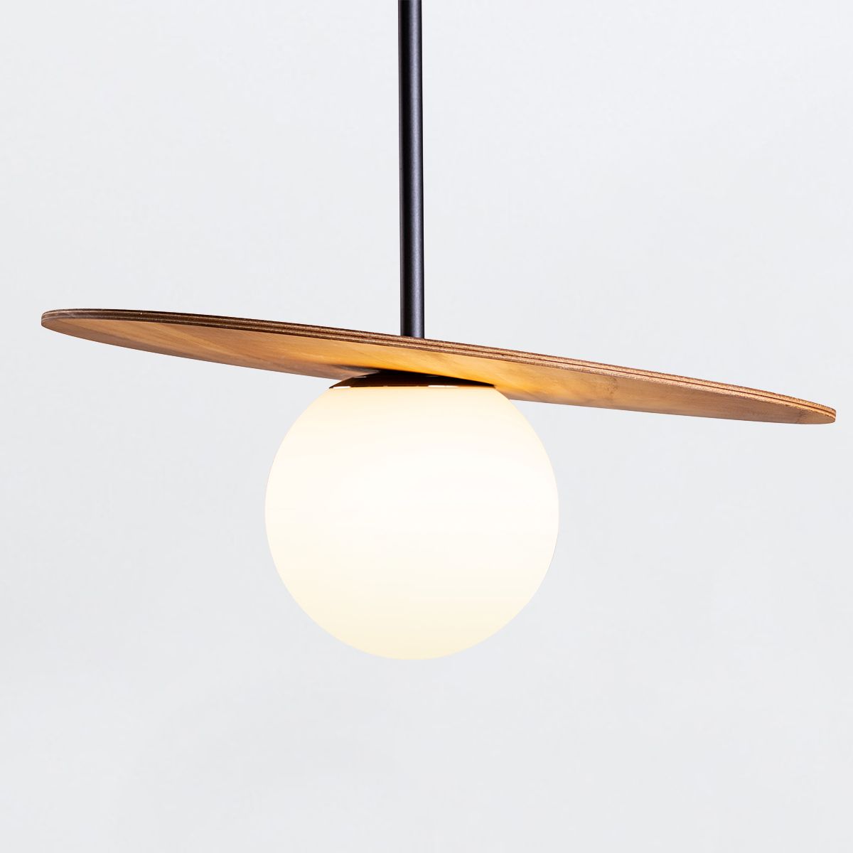 QN-ORBIT-P-M-TEAK Orbit Pendant Light Teak
