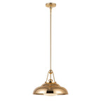 QN-PALMETTO-P-M-PB Palmetto 1 Light Pendant Polished Brass