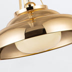 QN-PALMETTO-P-M-PB Palmetto 1 Light Pendant Polished Brass