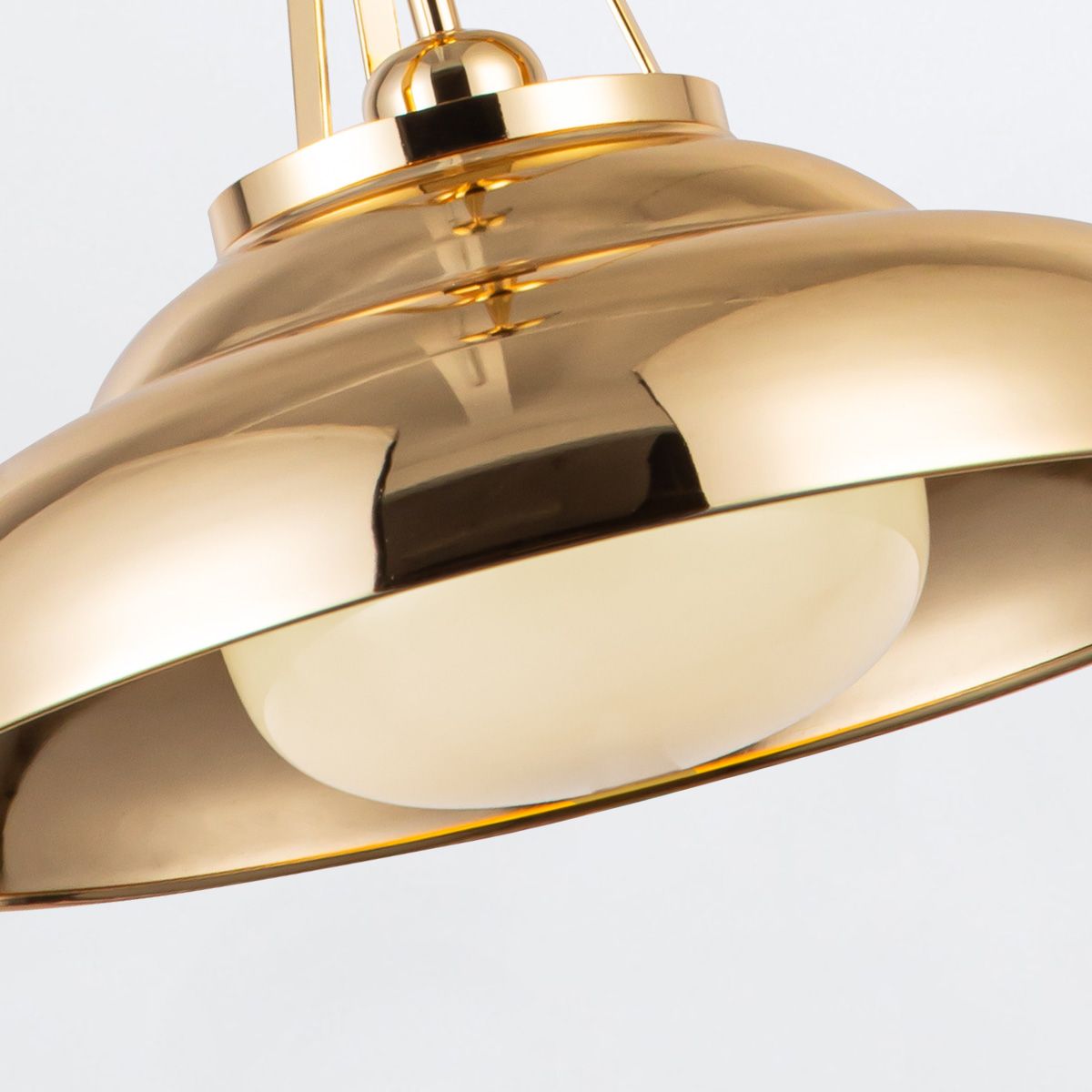 QN-PALMETTO-P-M-PB Palmetto 1 Light Pendant Polished Brass